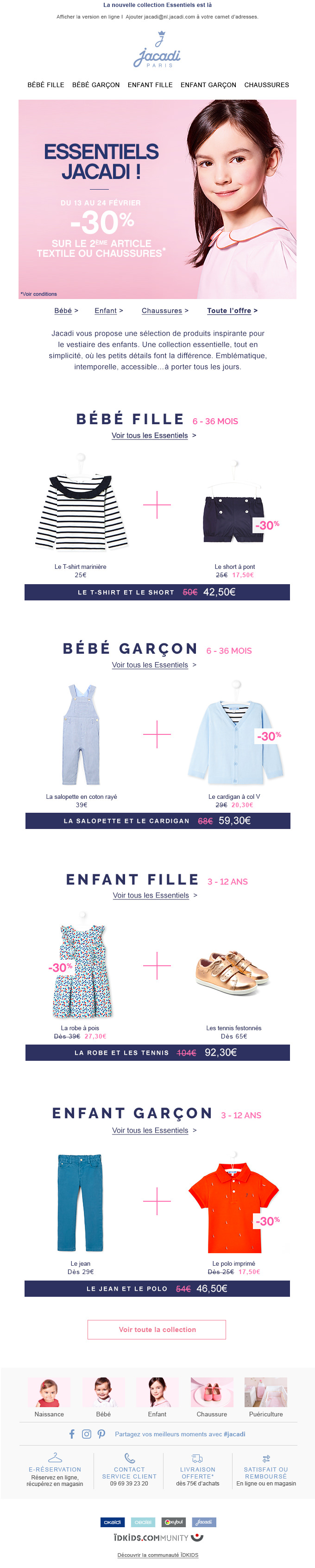 Association de produits inspirante et illustrant la mécanique de l'opération.