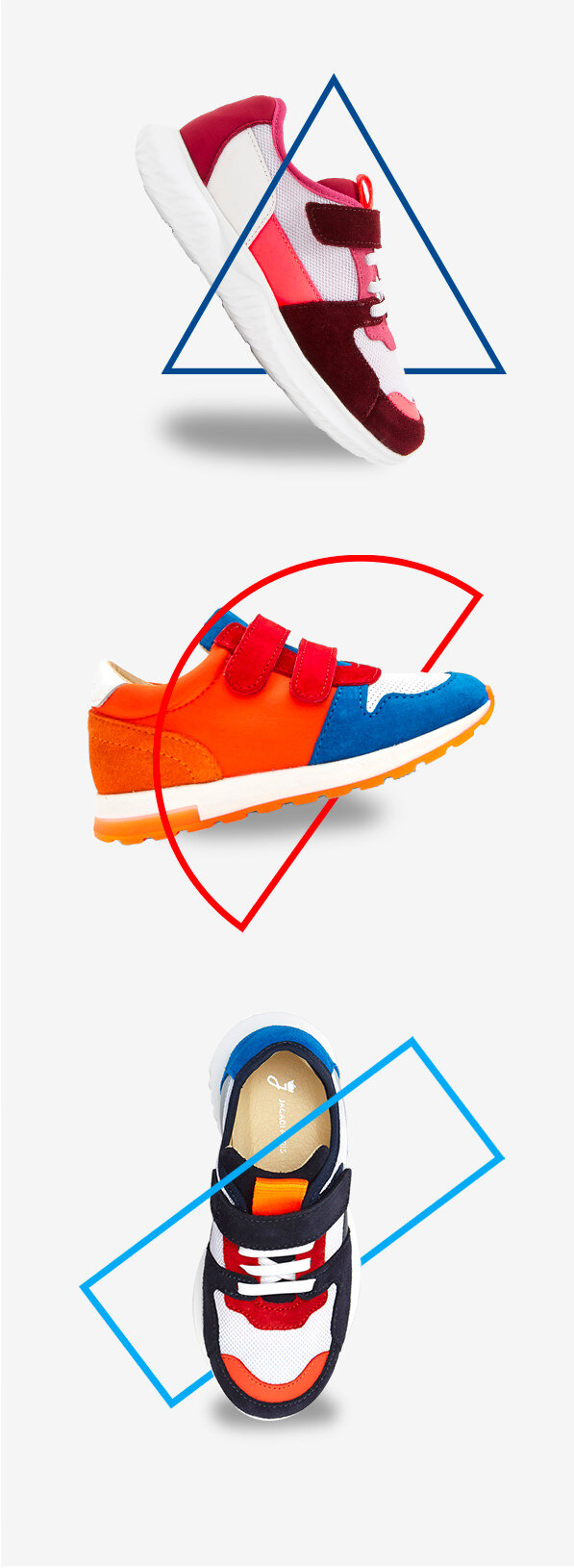 Série de nature-mortes présentant les différents thèmes de la saison faisant écho à la campagne Hiver 2020 portée. Jeu graphique animant les silhouettes décliné sur les aplats et les chaussures.